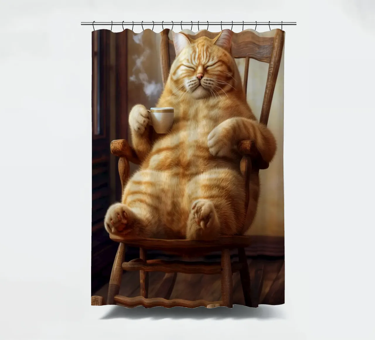 Gatto freddo tenda da doccia da Fleur de Lys