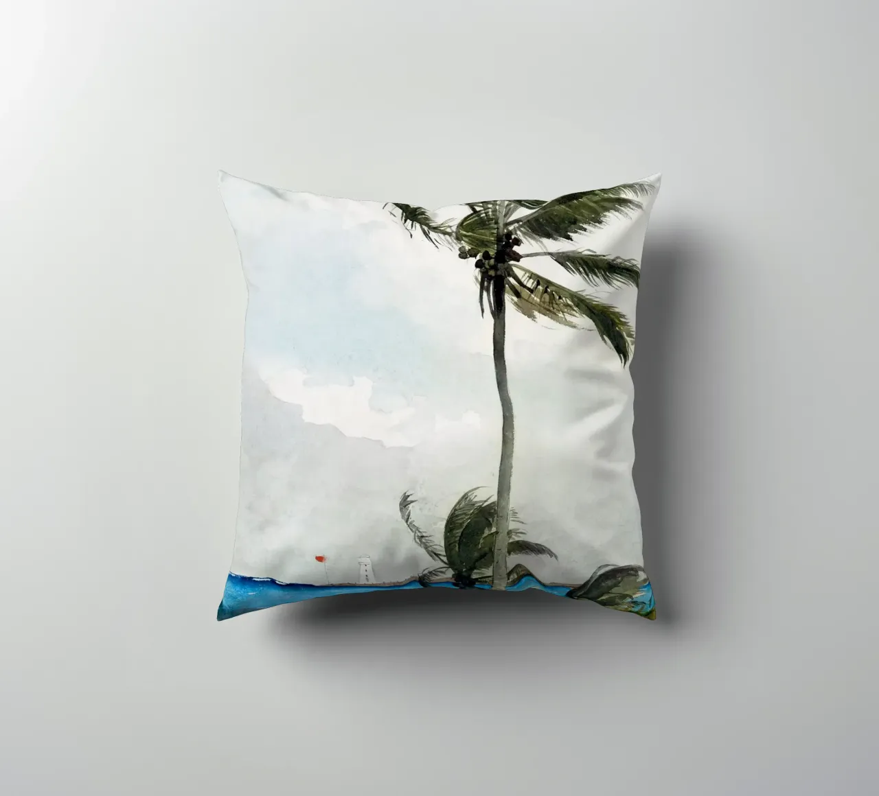 Palm Tree, Nassau cuscino da vintageshop