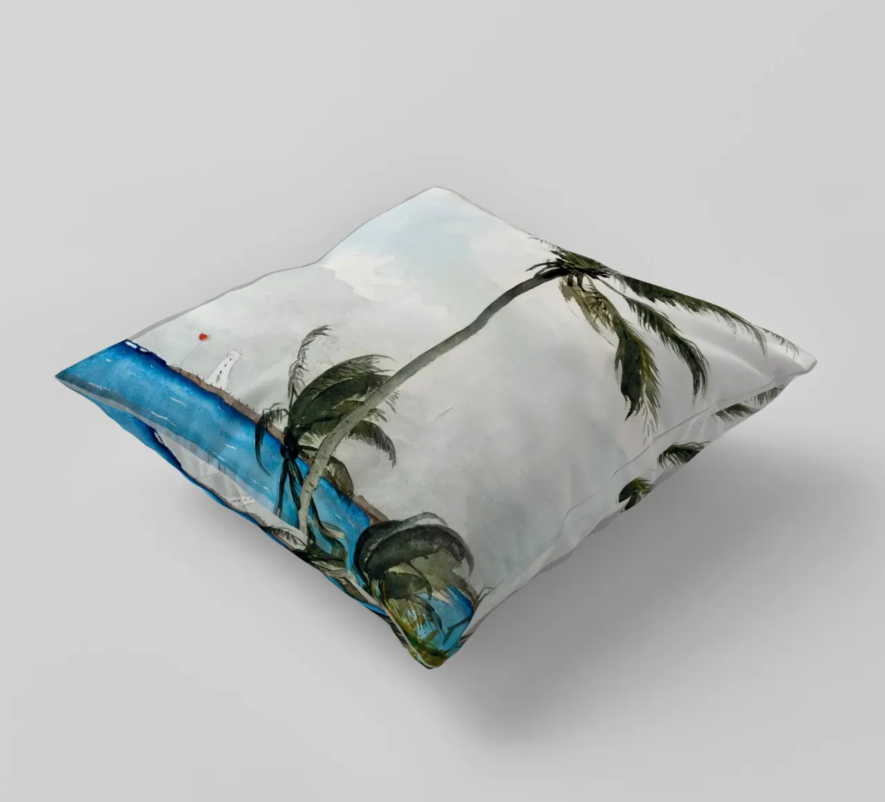 Palm Tree, Nassau cuscino da vintageshop