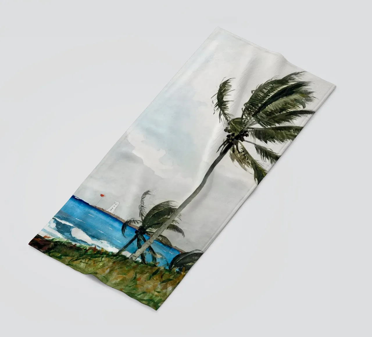 Palm Tree, Nassau telo mare da vintageshop