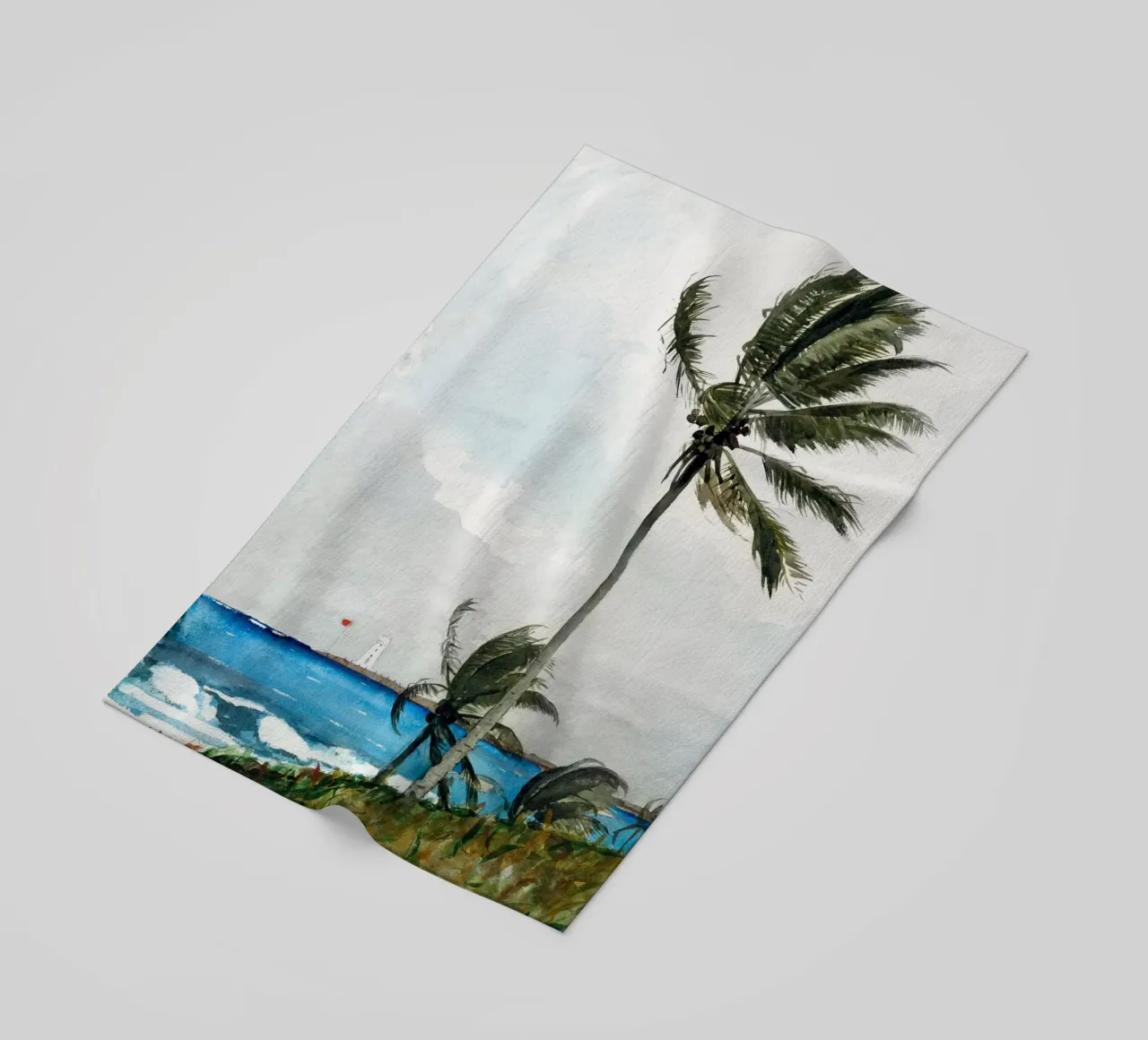 Palm Tree, Nassau telo mare da vintageshop