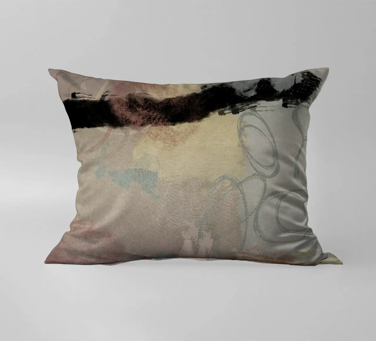 Modern abstract in soft colors cuscino da Imaginative