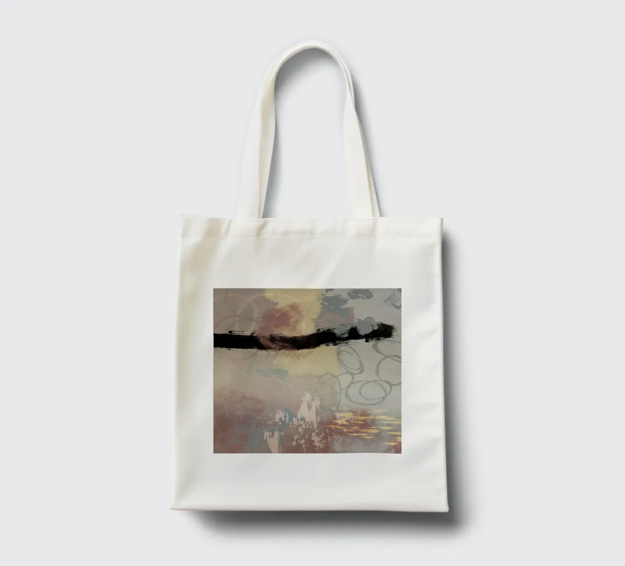 Modern abstract in soft colors borsa in juta da Imaginative