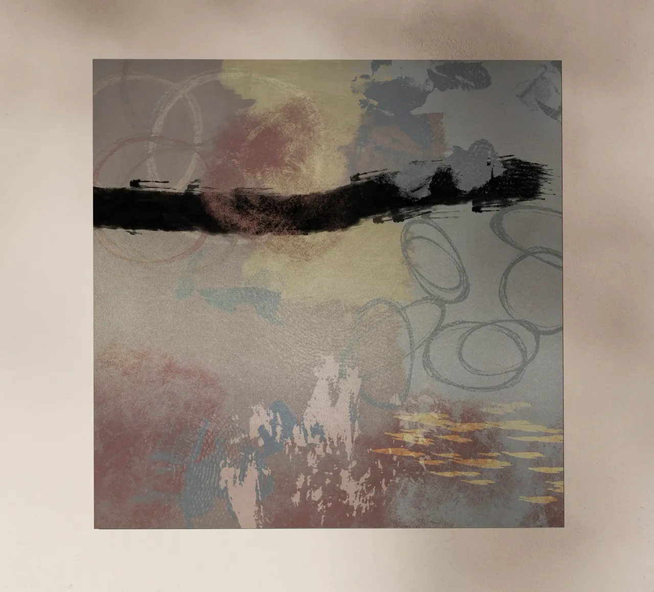 Modern abstract in soft colors pellicola backlit da Imaginative