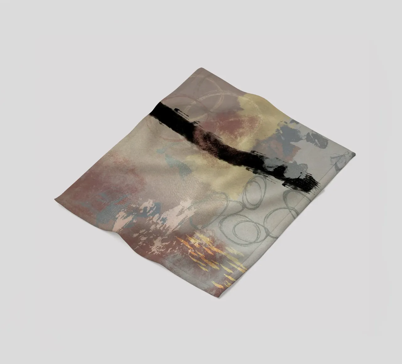 Modern abstract in soft colors coperta in pile da Imaginative