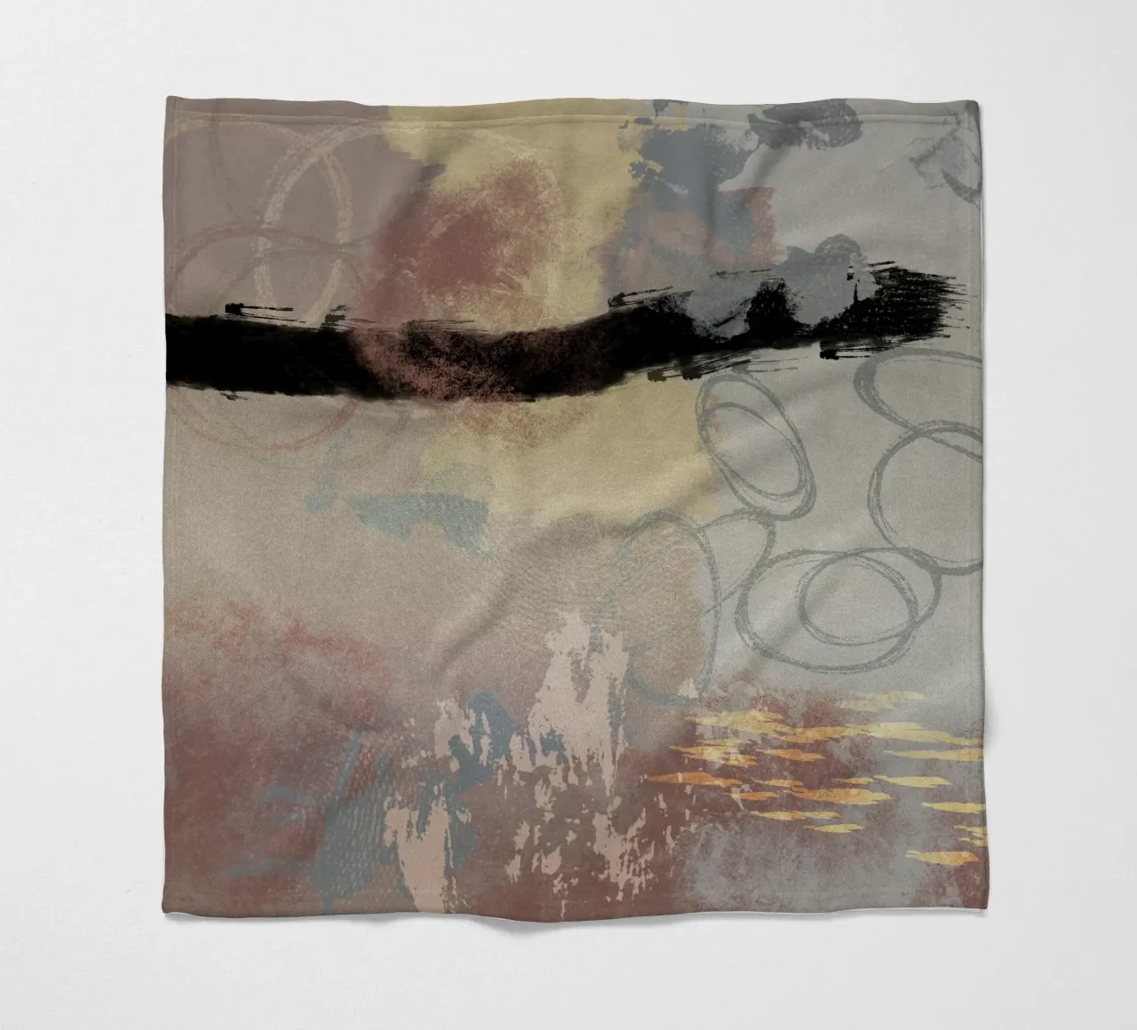 Modern abstract in soft colors coperta in pile da Imaginative