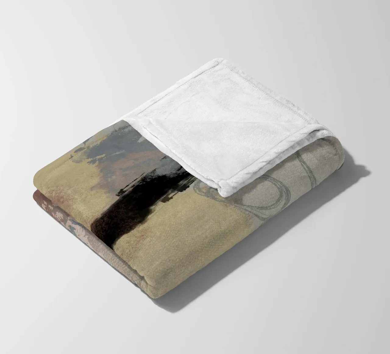 Modern abstract in soft colors coperta in pile da Imaginative
