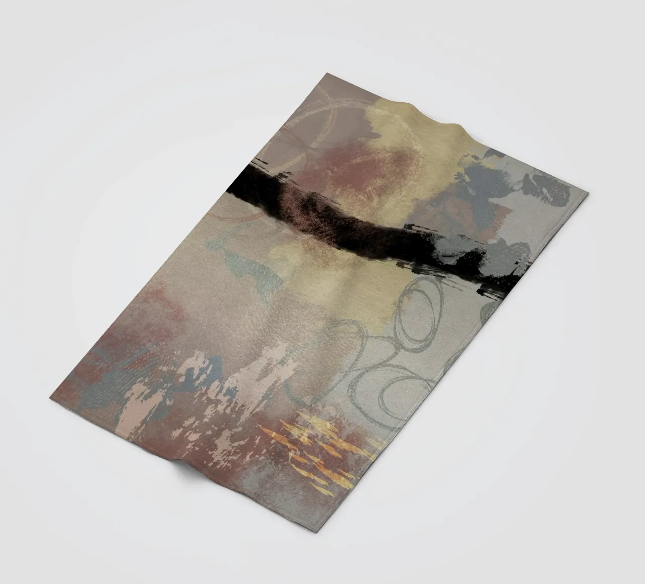 Modern abstract in soft colors coperta in pile da Imaginative
