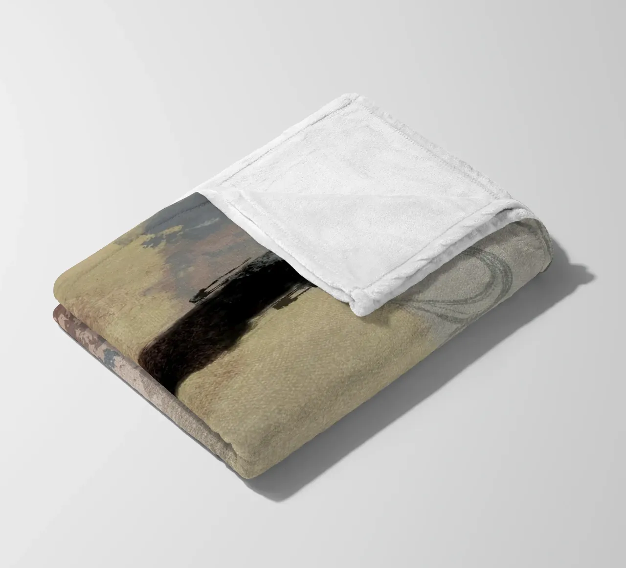 Modern abstract in soft colors coperta in pile da Imaginative