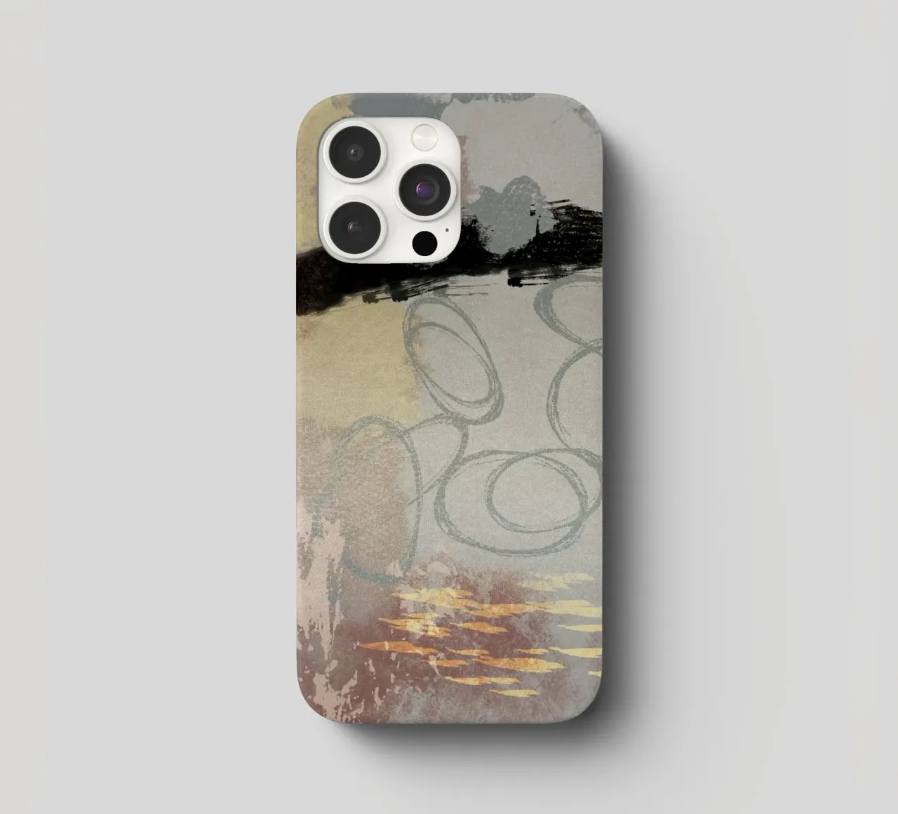 Modern abstract in soft colors cover iphone da Imaginative