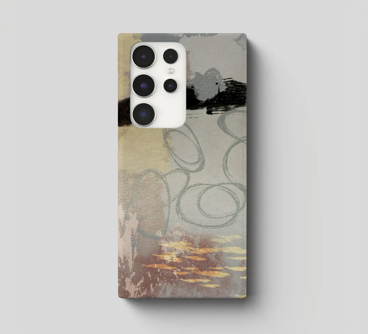 Modern abstract in soft colors cover samsung da Imaginative