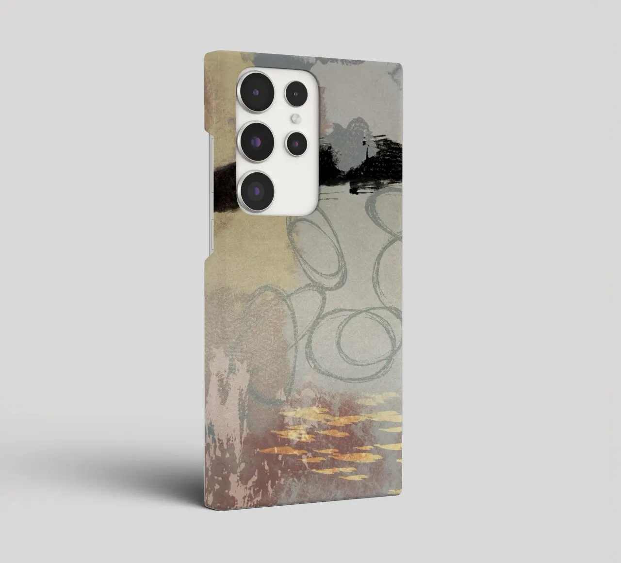 Modern abstract in soft colors cover samsung da Imaginative