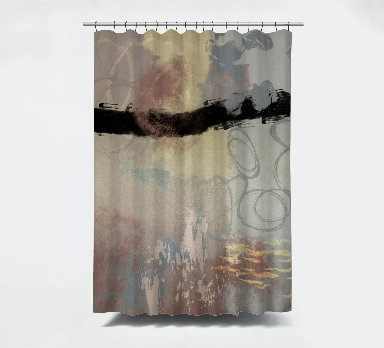 Modern abstract in soft colors tenda da doccia da Imaginative