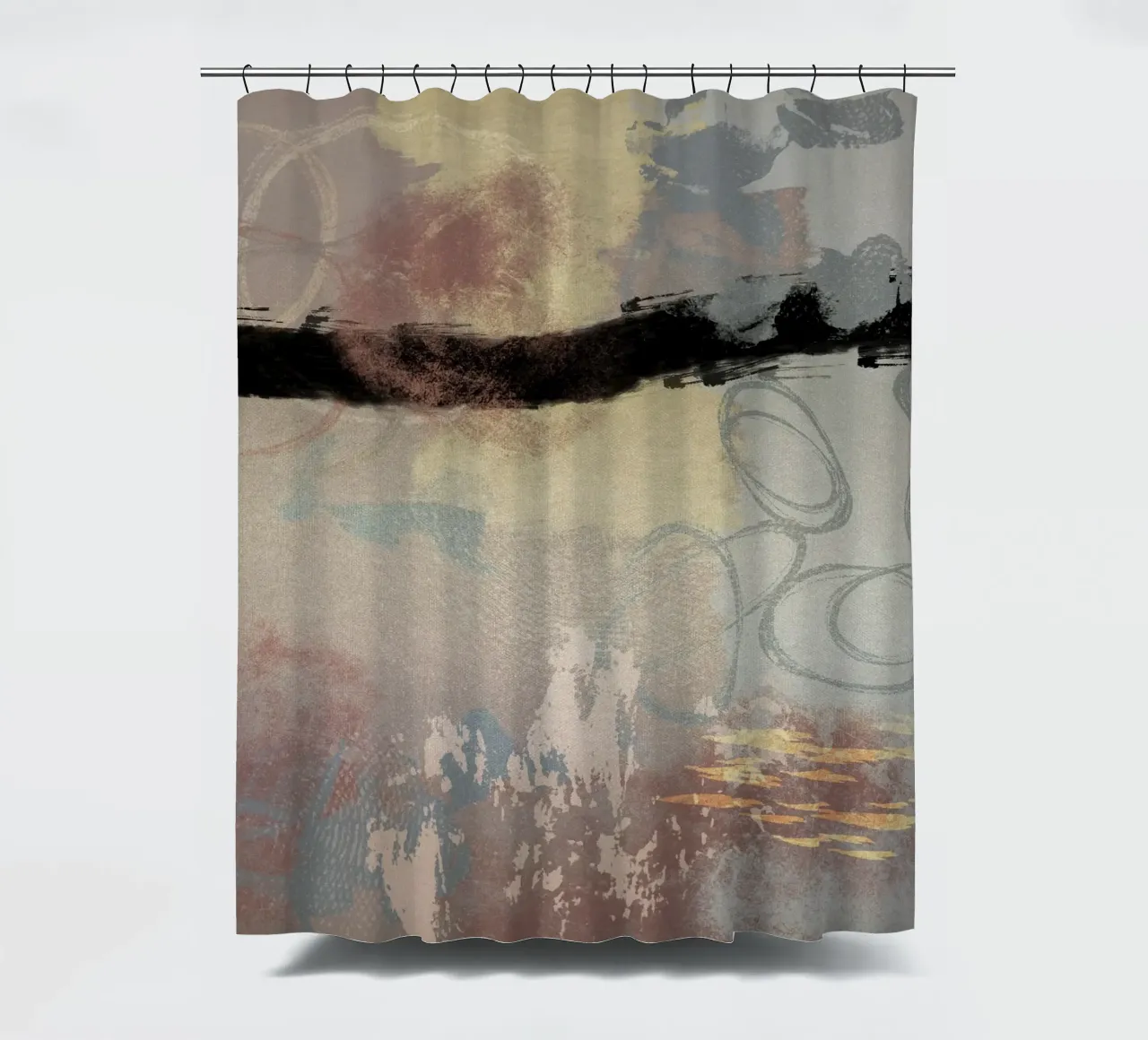 Modern abstract in soft colors tenda da doccia da Imaginative