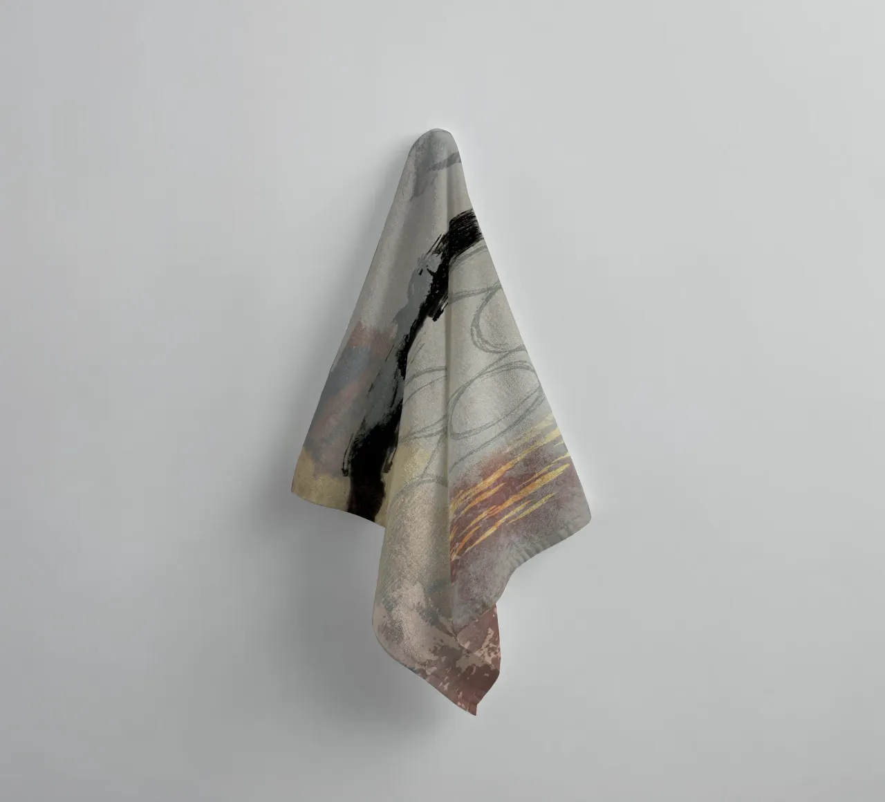 Modern abstract in soft colors towel by Imaginative