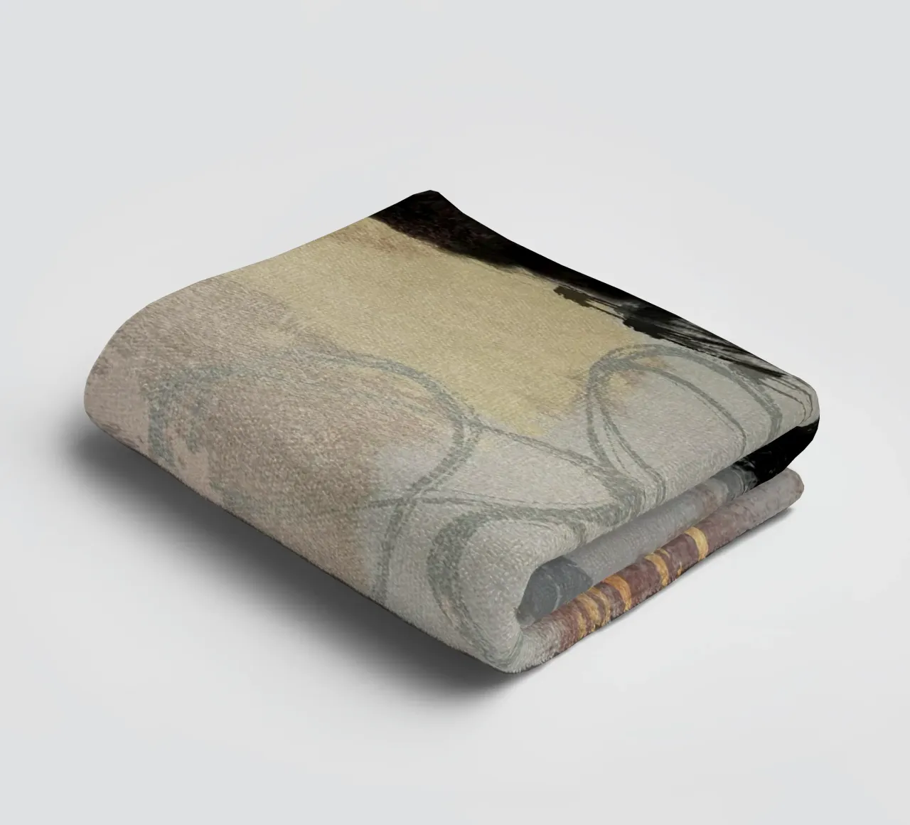 Modern abstract in soft colors towel by Imaginative
