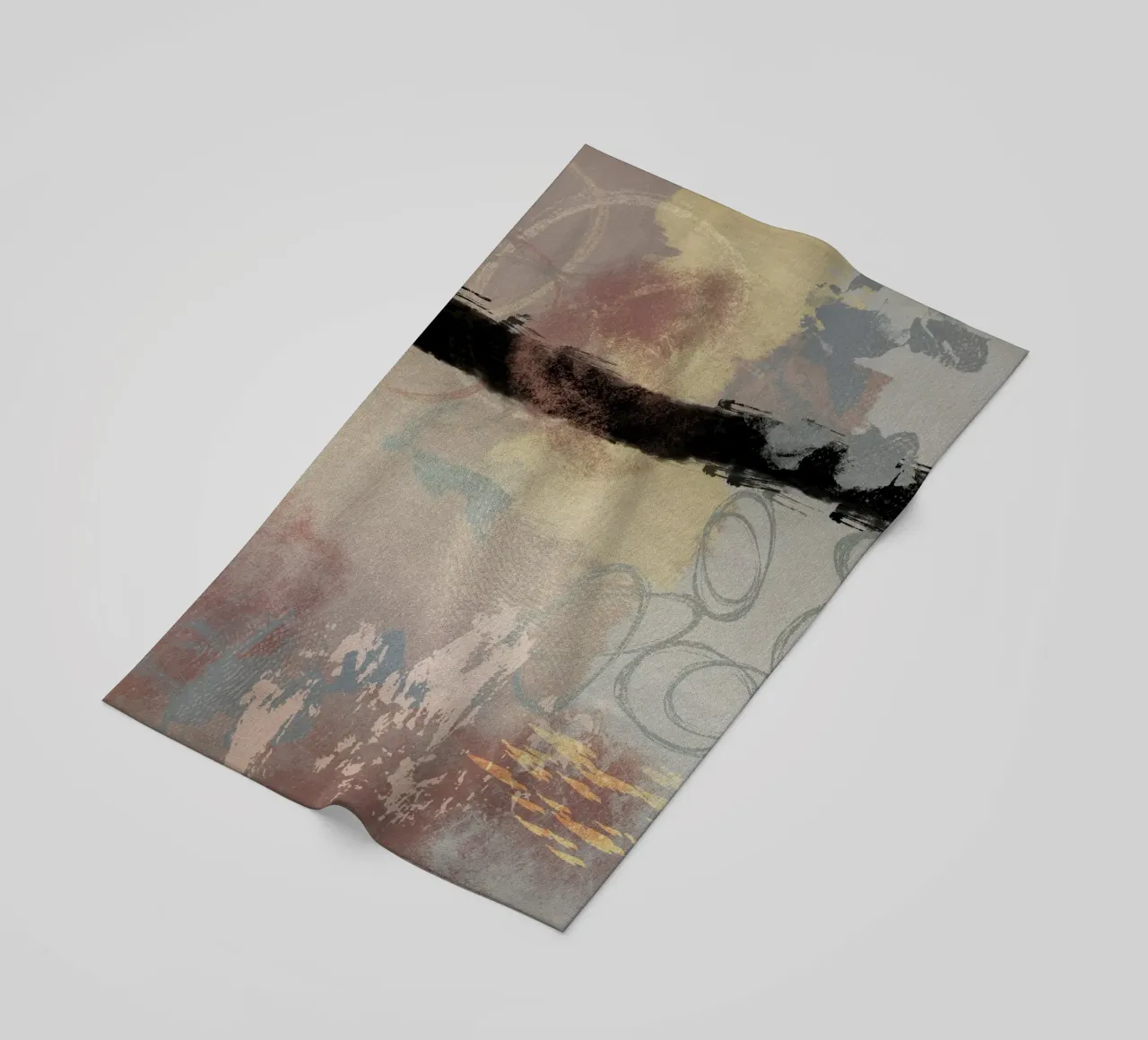 Modern abstract in soft colors telo mare da Imaginative