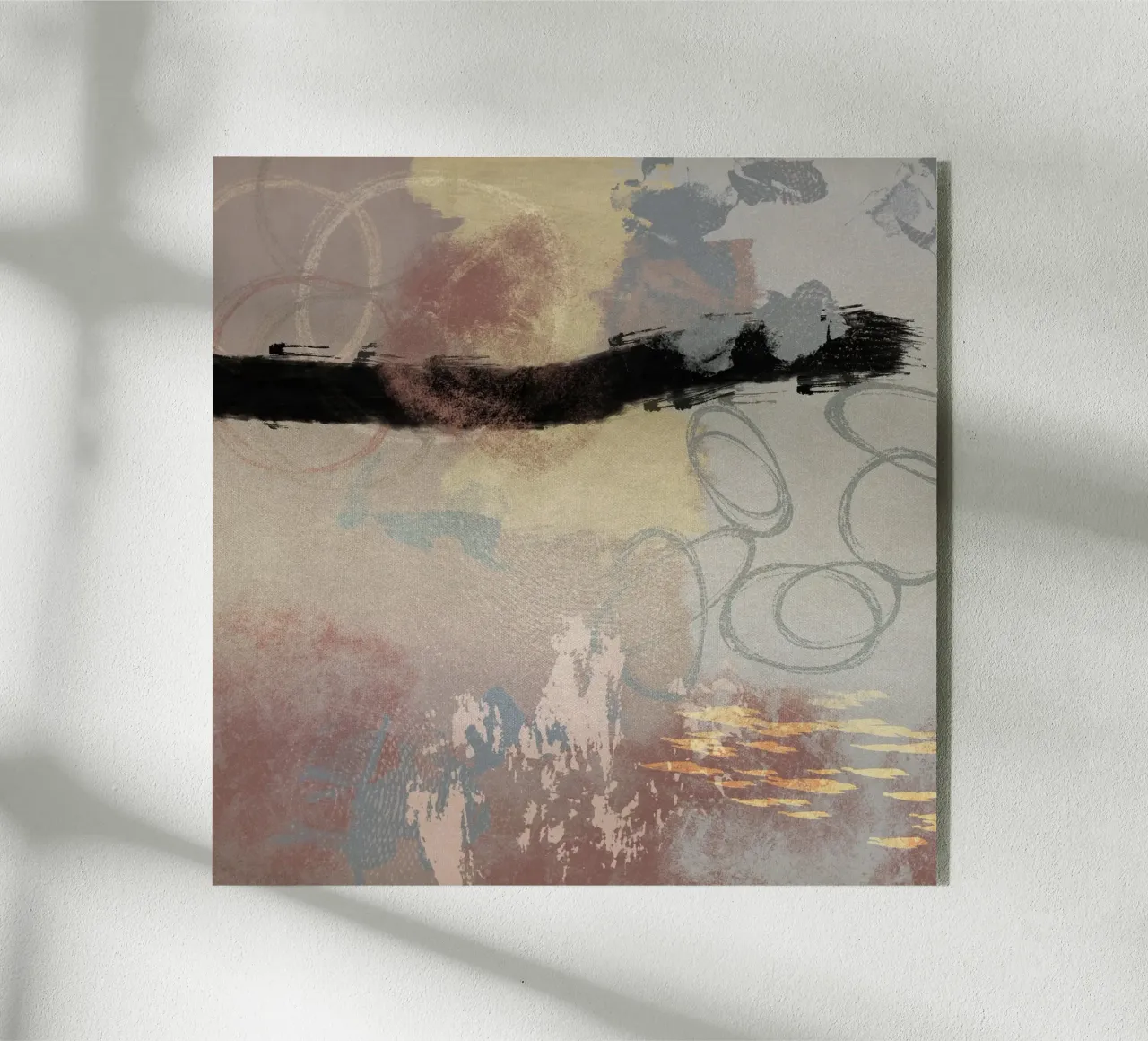Modern abstract in soft colors plexiglass da Imaginative