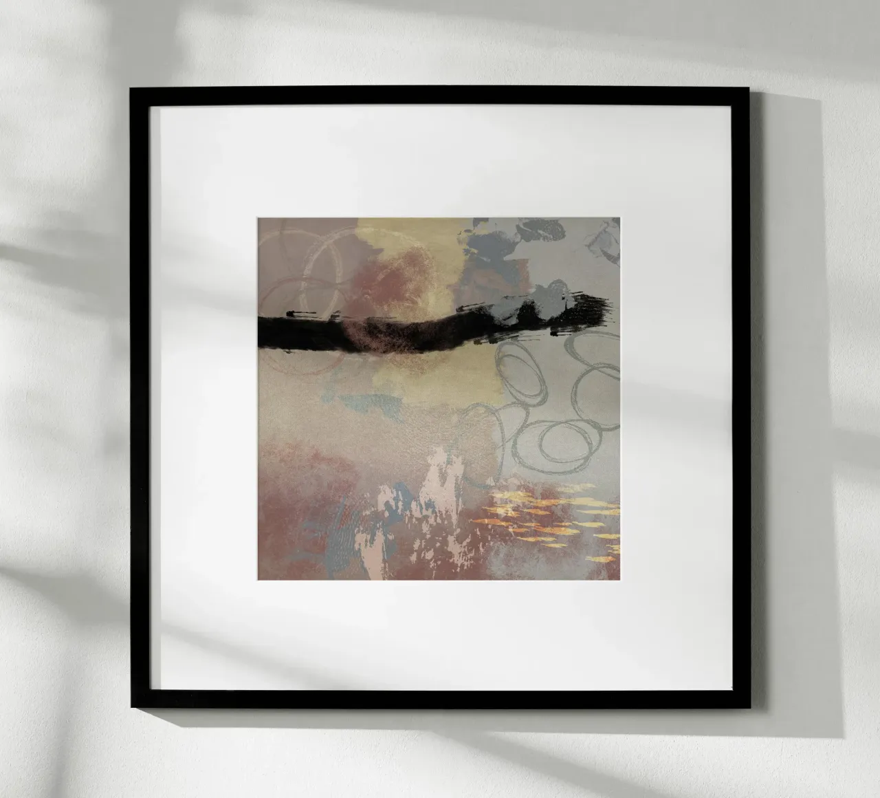 Modern abstract in soft colors poster da Imaginative