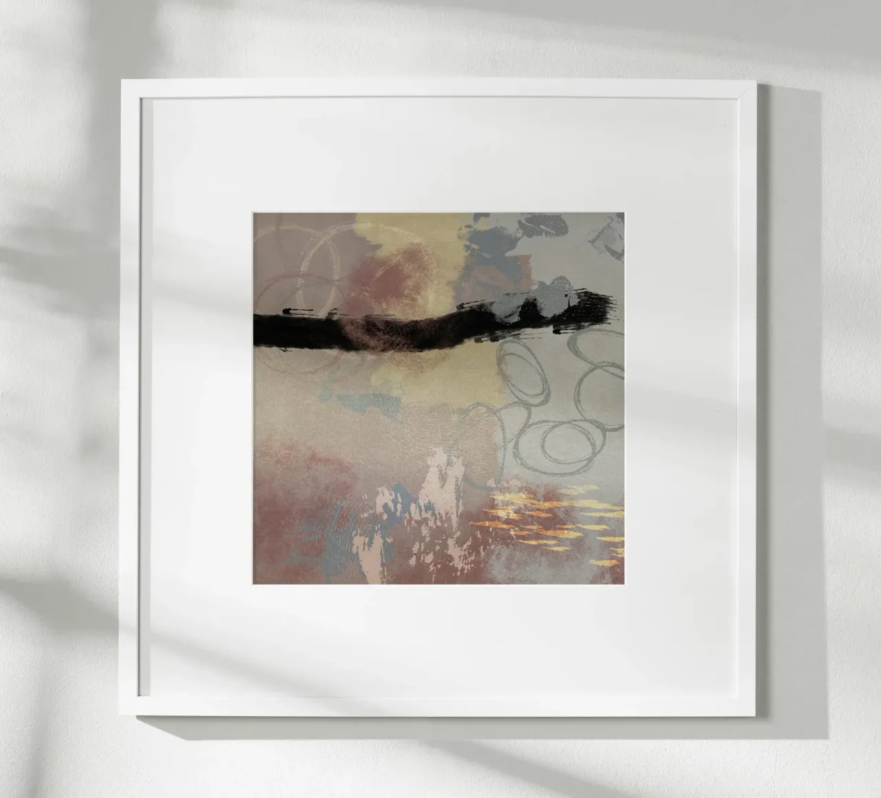 Modern abstract in soft colors poster da Imaginative