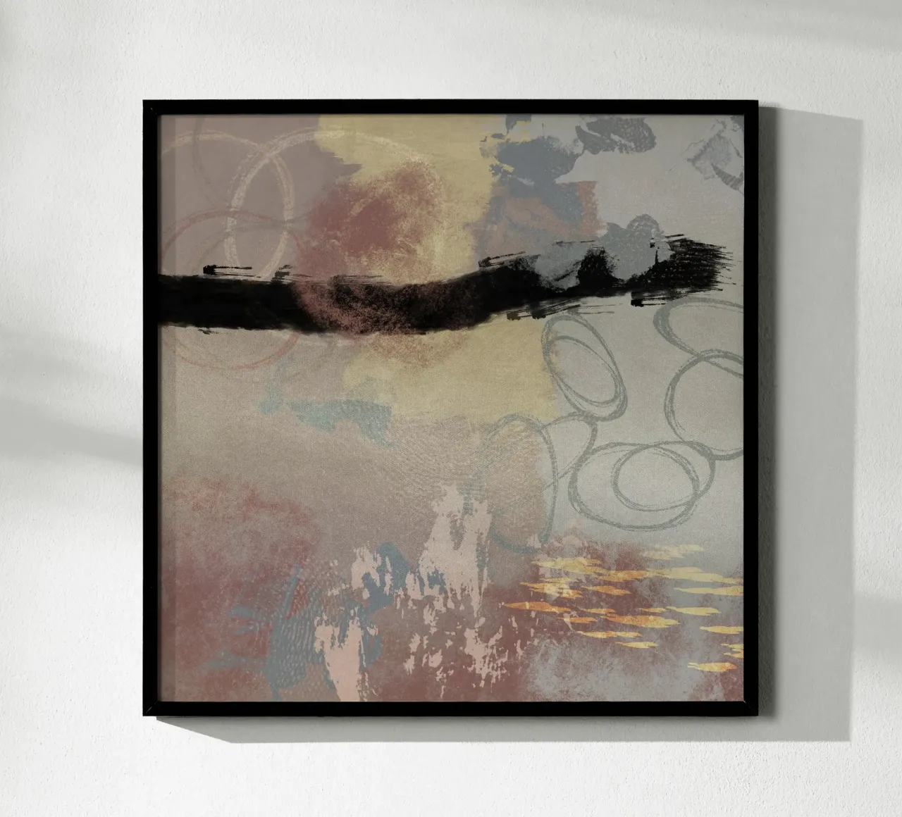 Modern abstract in soft colors carta hahnemühle da Imaginative