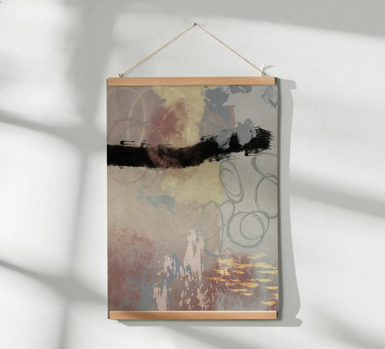 Modern abstract in soft colors poster da Imaginative