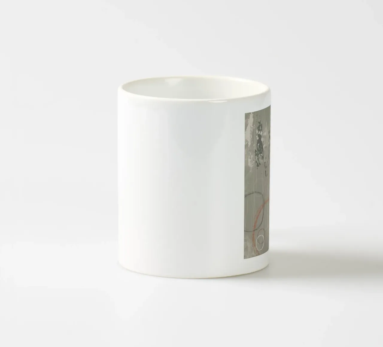 Forme e linee arrotondate moderne in colori tenui della terra tazza in ceramica da Imaginative