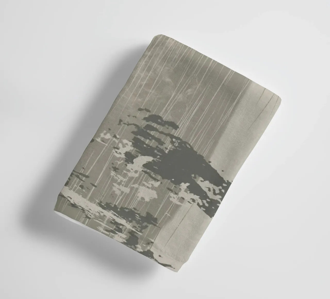 Modern rounded shapes and lines in soft earthy colors towel by Imaginative