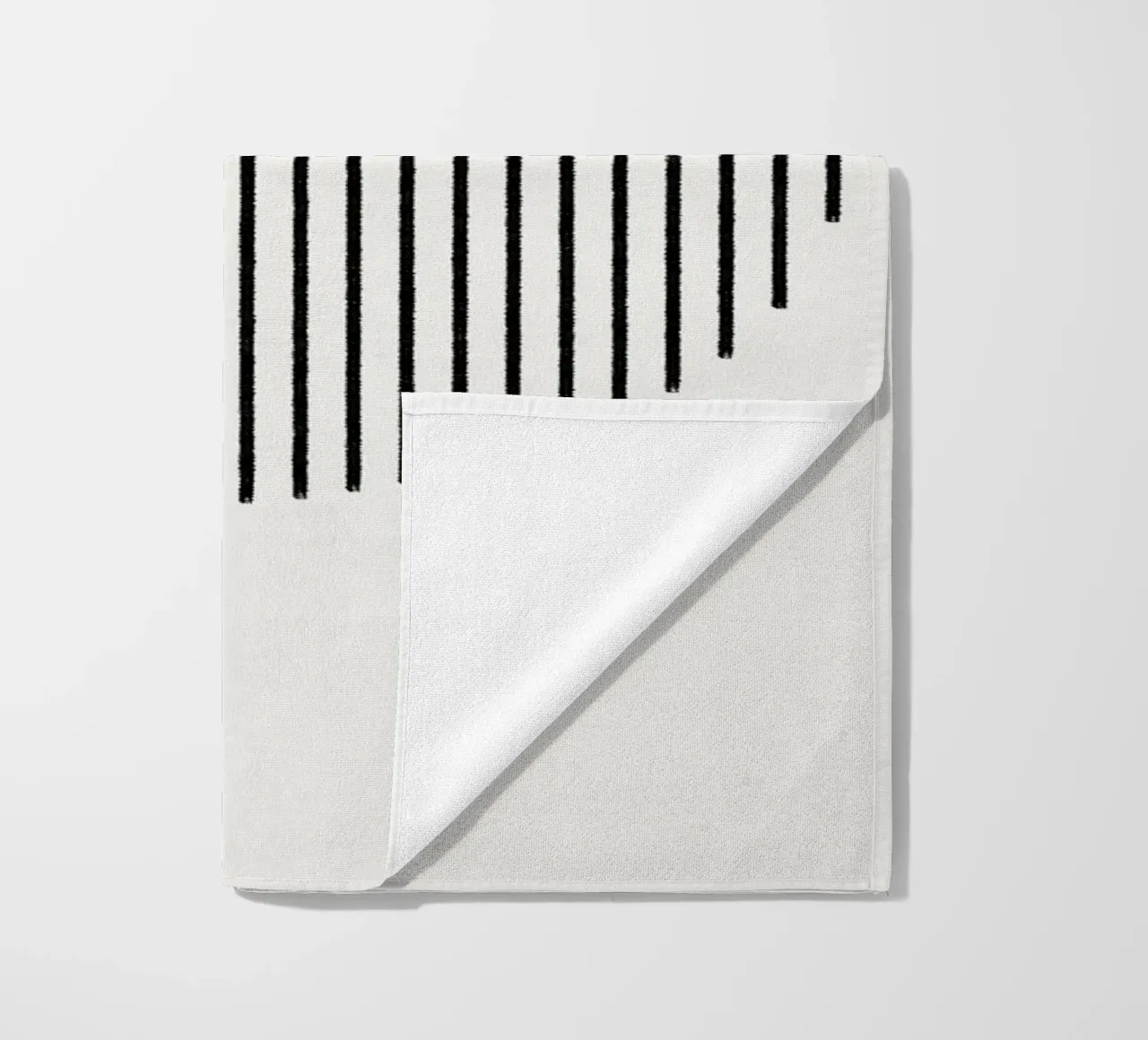 Minimalist geometric artwork with lines and circles in brown telo mare da Imaginative