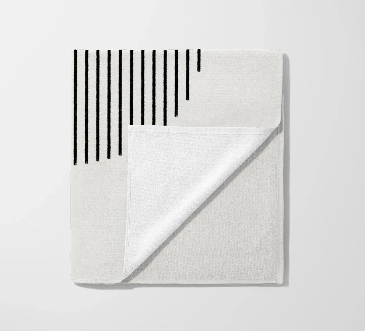 Minimalist geometric artwork with lines and circles in brown telo mare da Imaginative