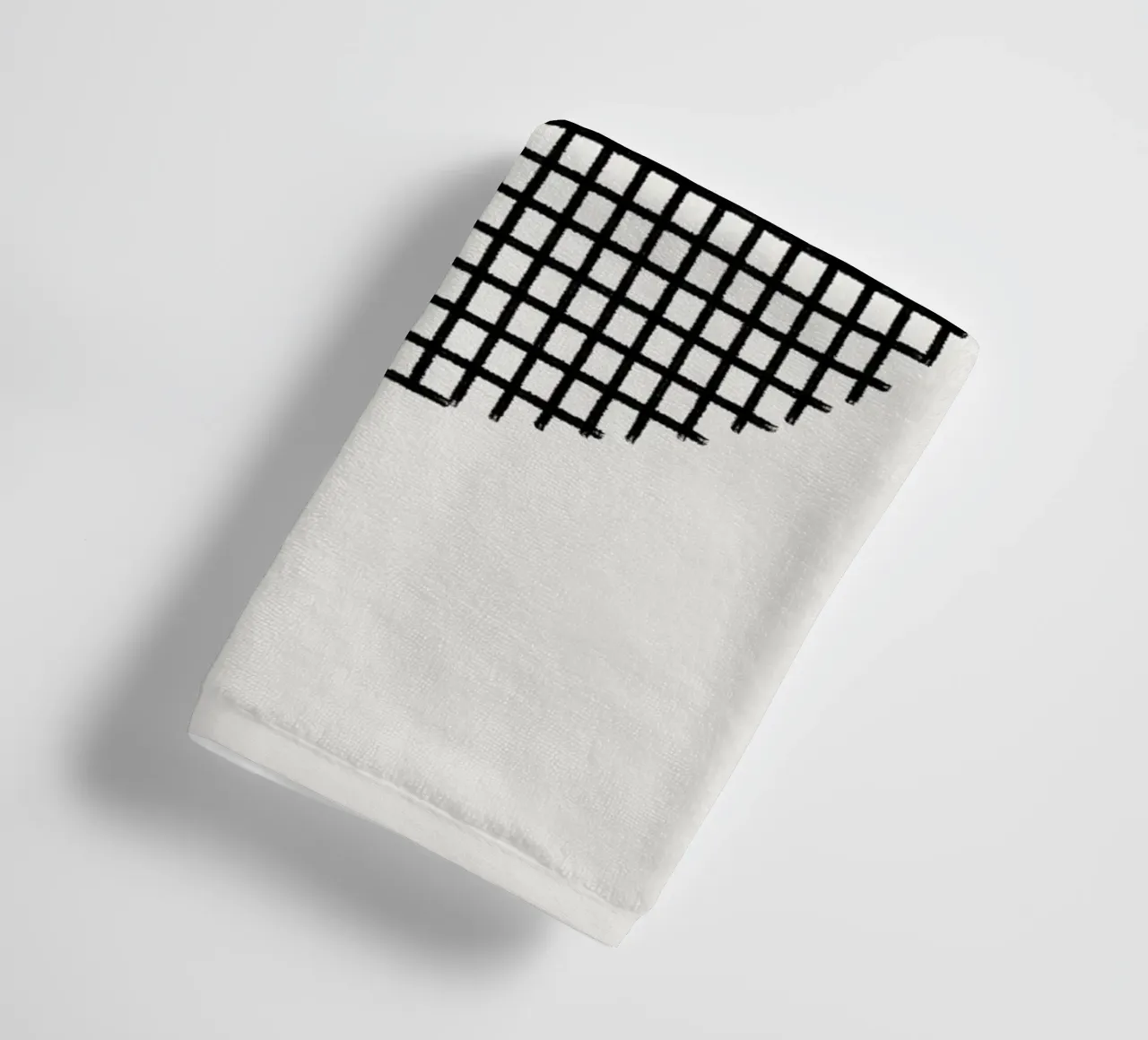 Minimalist geometric artwork lines and circles in sage green Handtuch von Imaginative