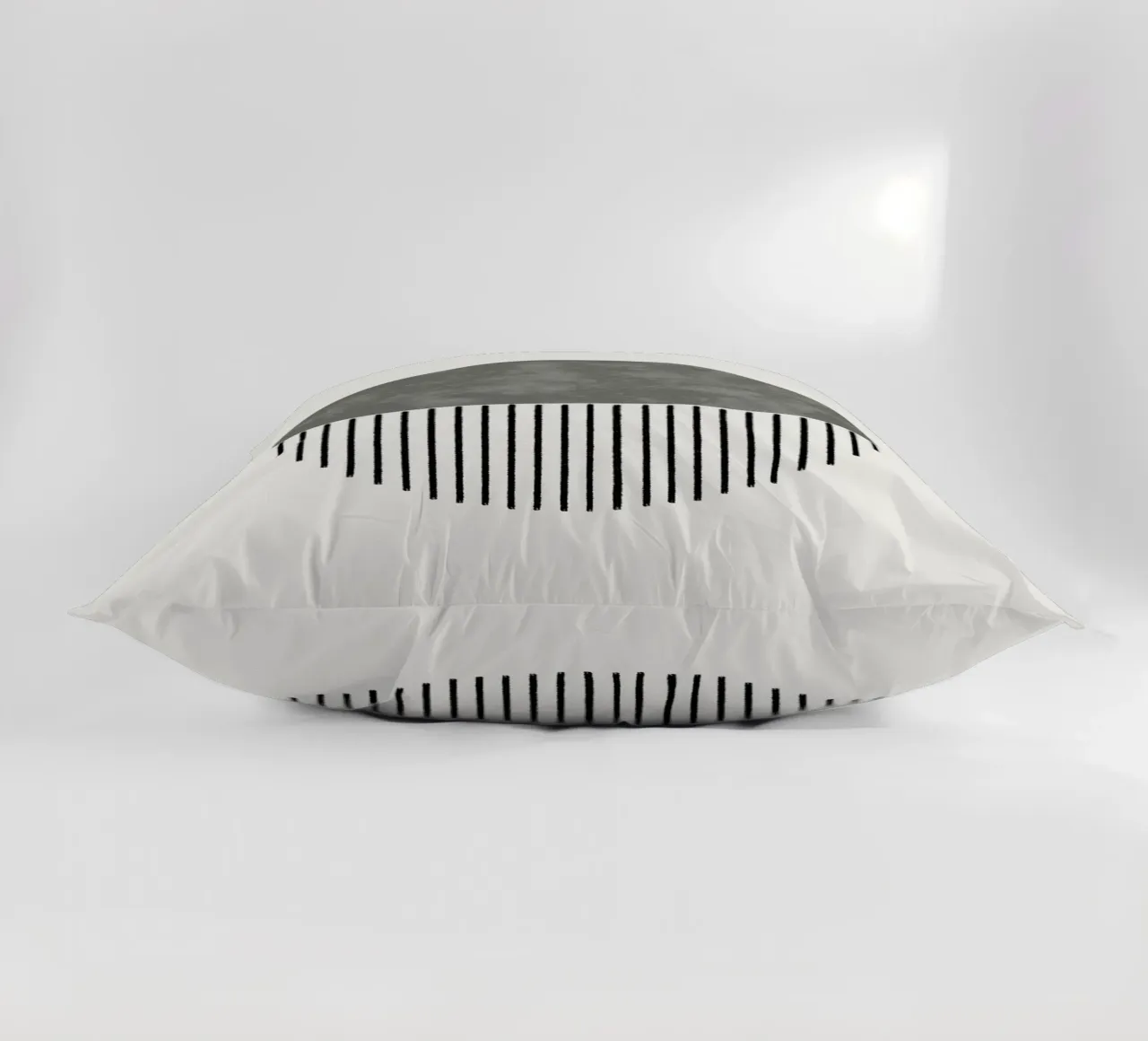 Minimalist geometric artwork in sage green cuscino da Imaginative