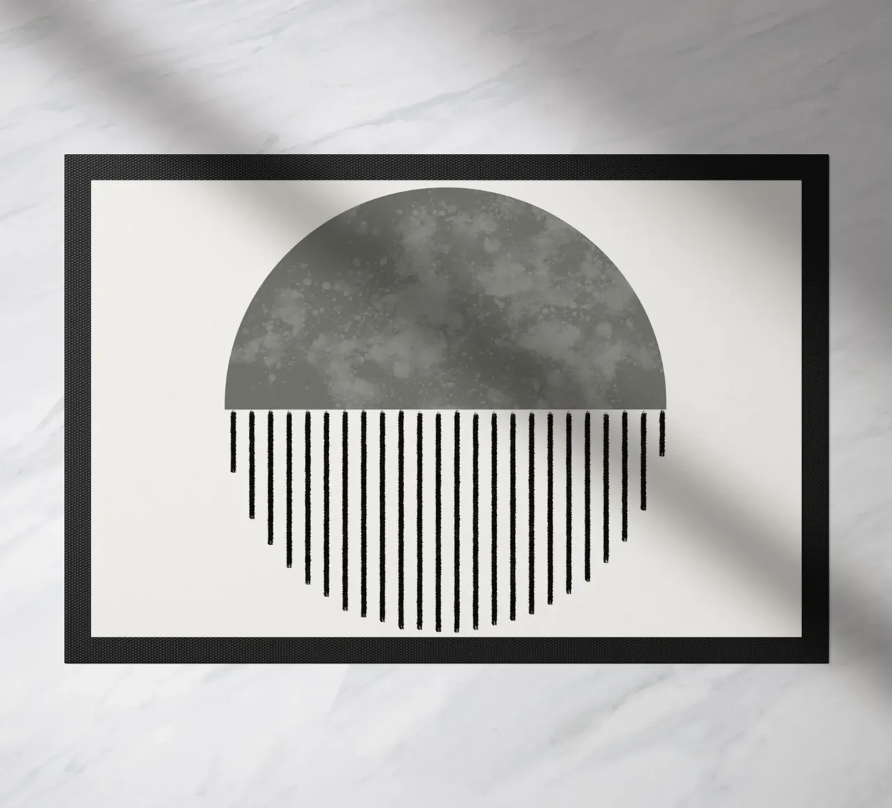 Minimalist geometric artwork in sage green zerbino da Imaginative