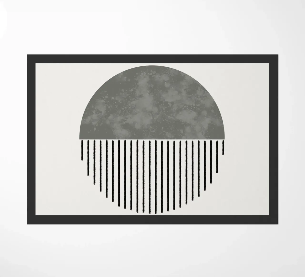 Minimalist geometric artwork in sage green zerbino da Imaginative