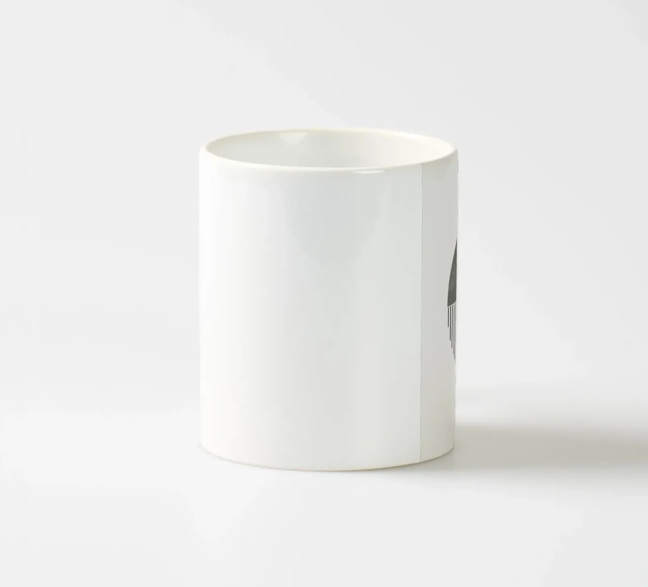 Minimalist geometric artwork in sage green tazza in ceramica da Imaginative