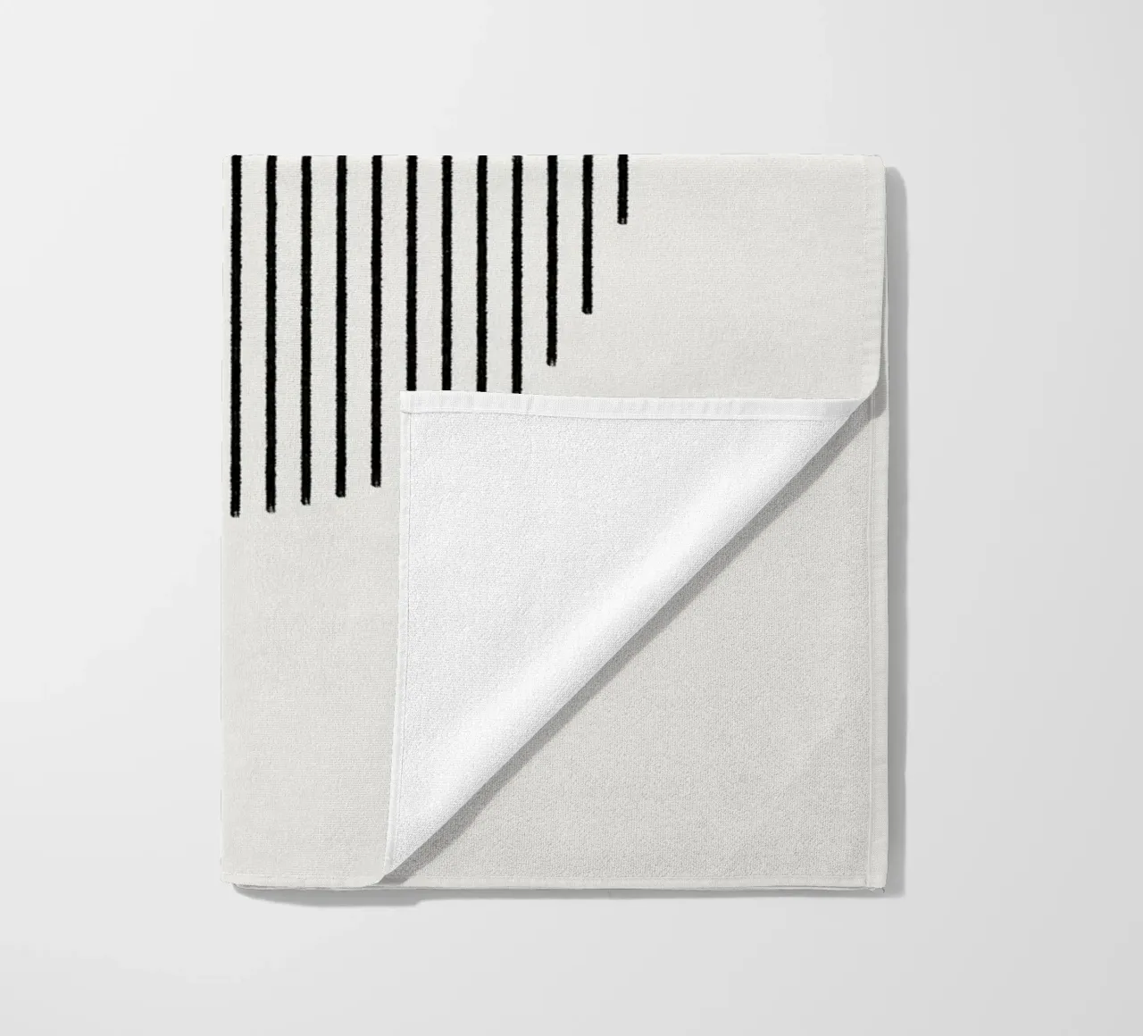 Minimalist geometric artwork in sage green telo mare da Imaginative