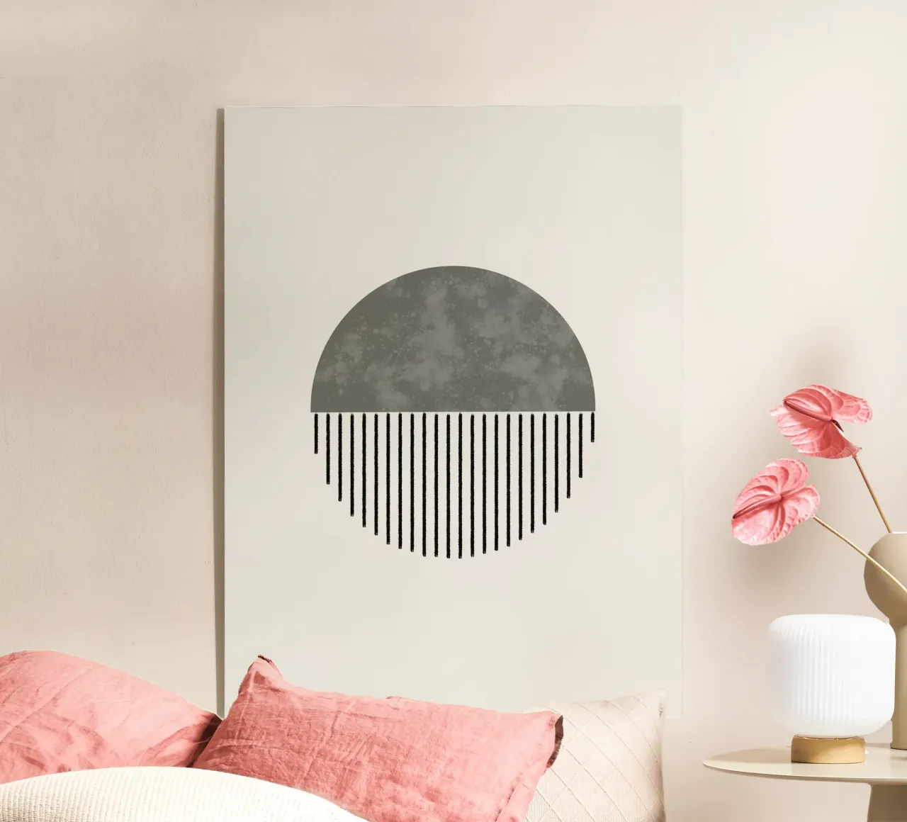 Minimalist geometric artwork in sage green plexiglass da Imaginative