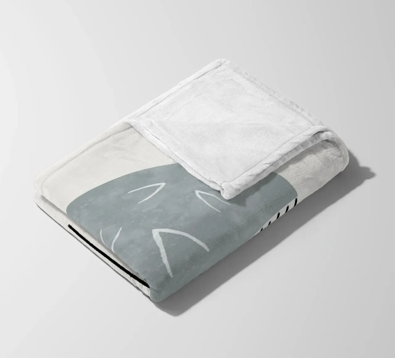 Minimalist artwork with a round shape and black lines coperta in pile da Imaginative