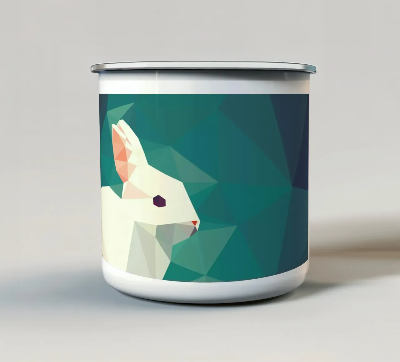 Oryctolagus cuniculus Emaille Tasse von Matěj Kašpar Jirásek
