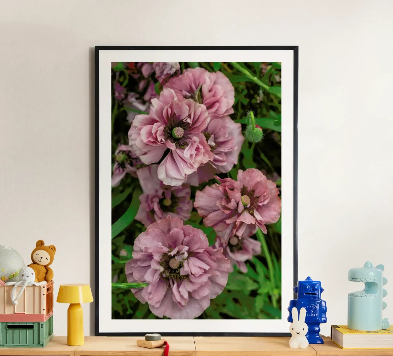 Romantic Purple Poppies poster da Curious Collections by Marielle Leenders