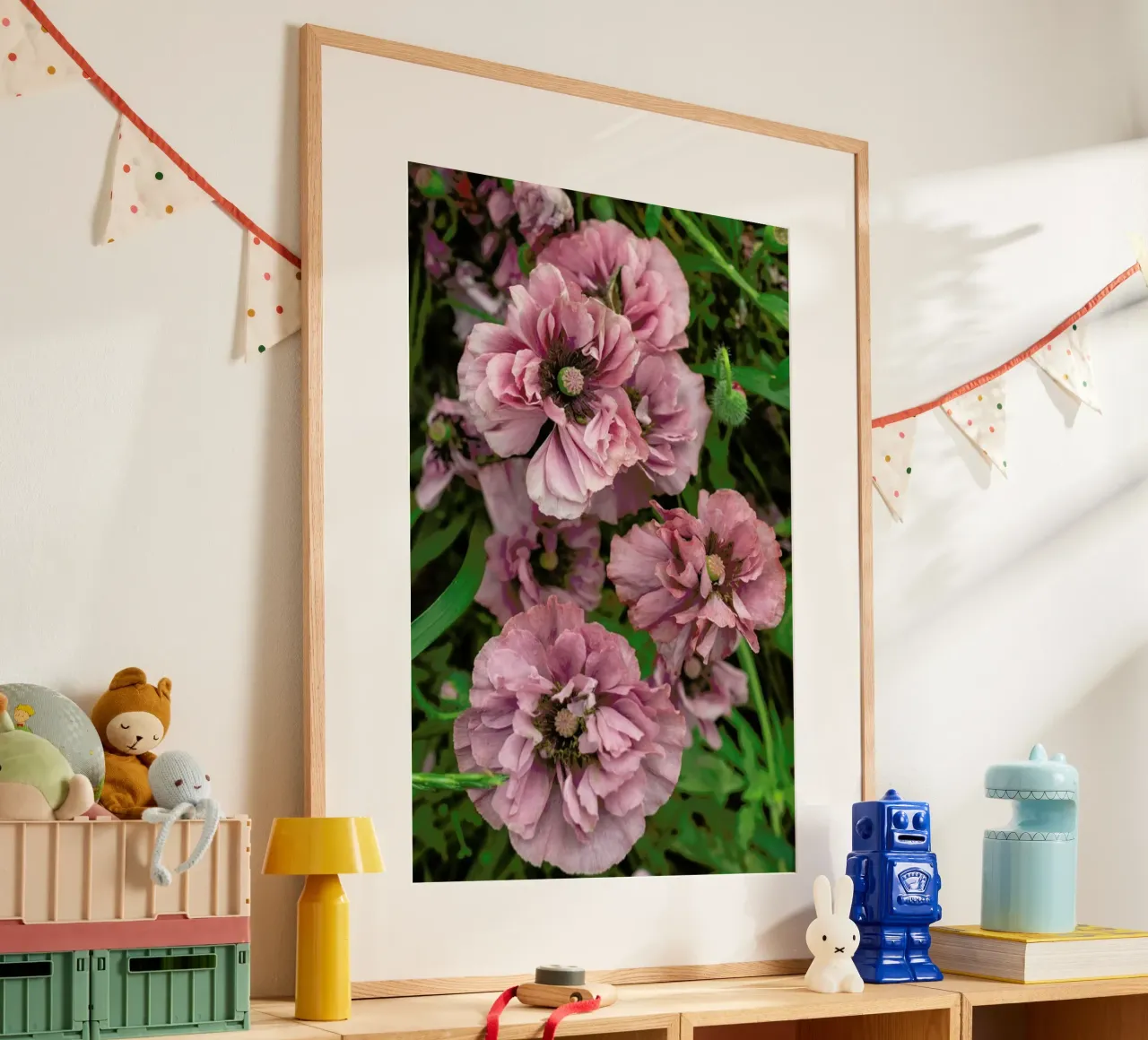 Romantic Purple Poppies poster da Curious Collections by Marielle Leenders