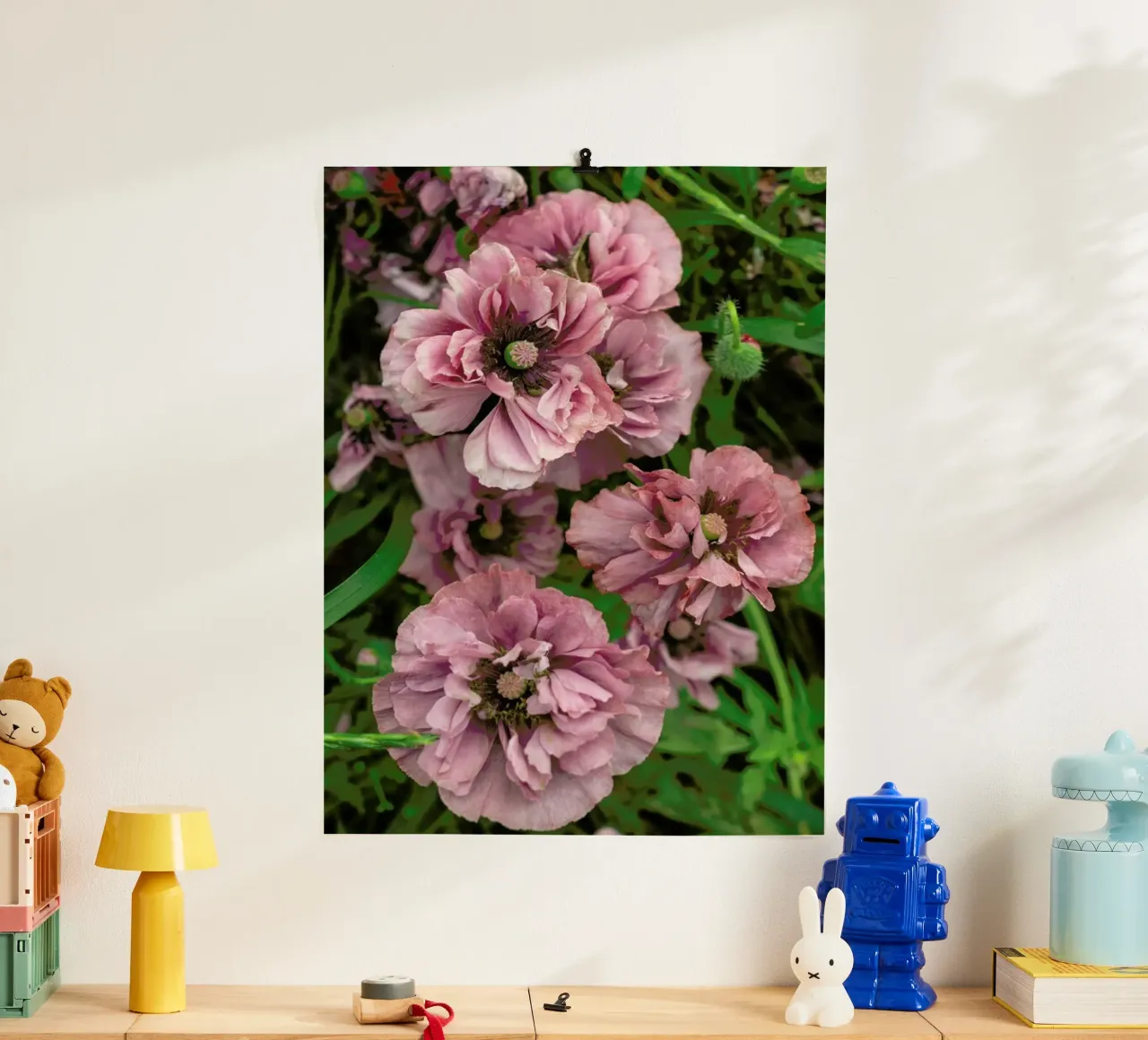 Romantic Purple Poppies poster da Curious Collections by Marielle Leenders