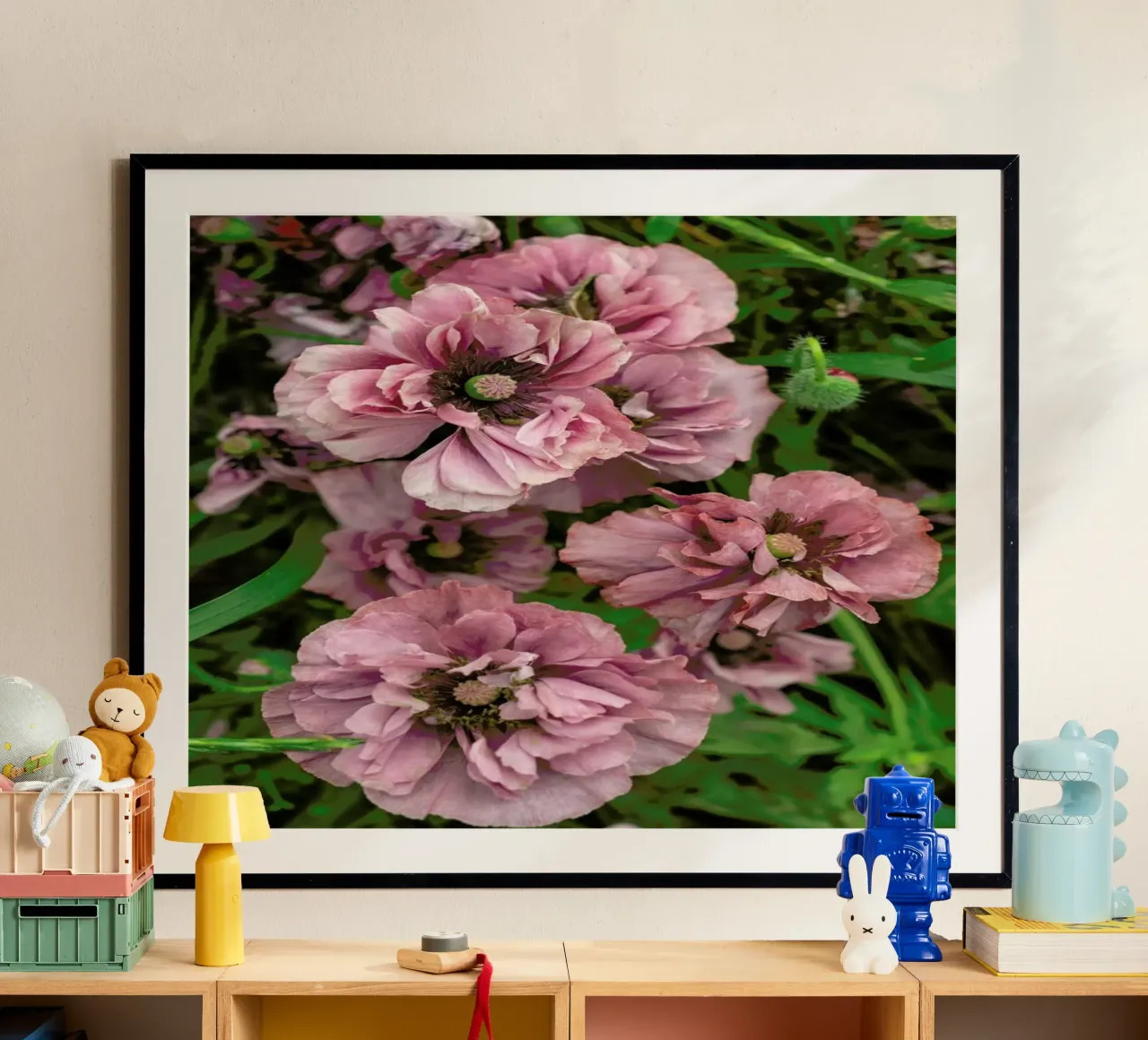 Romantic Purple Poppies poster da Curious Collections by Marielle Leenders