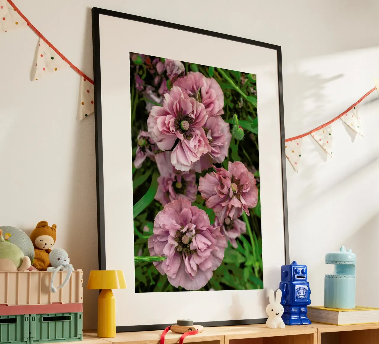 Romantic Purple Poppies poster da Curious Collections by Marielle Leenders