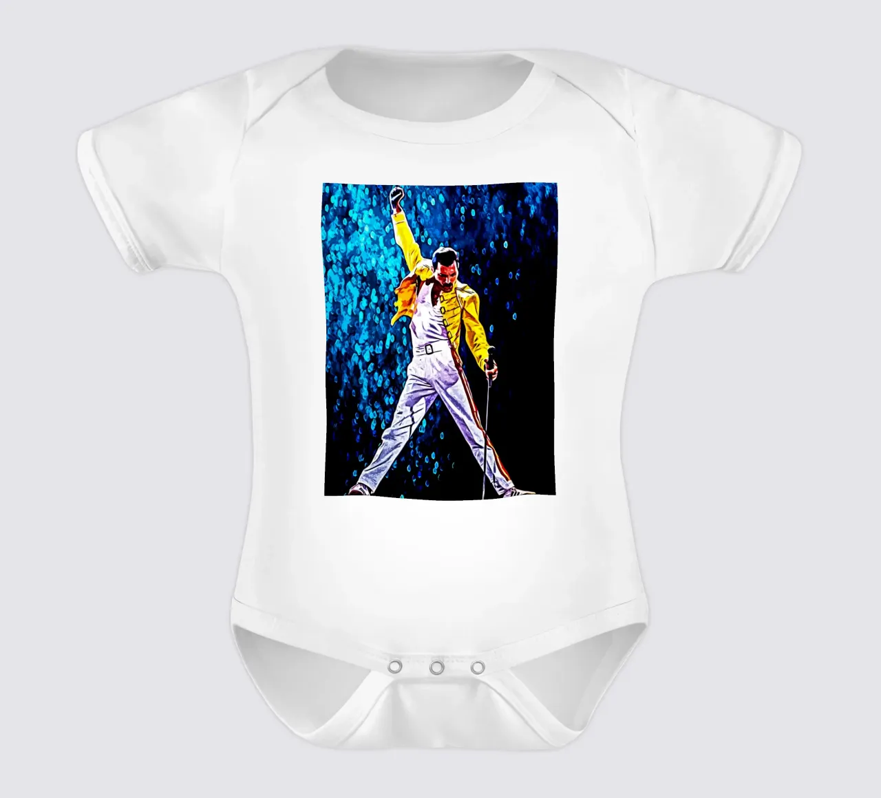 Freddie Mercury 5 Kunst Kurzarm Babybody von music soul