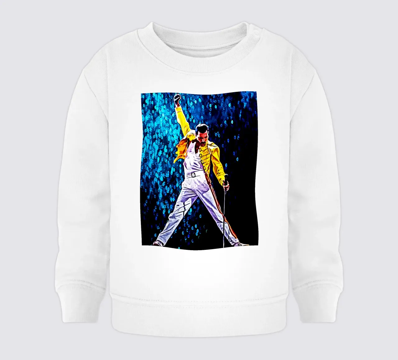 Freddie Mercury 5 Art baby sweatshirt by music soul