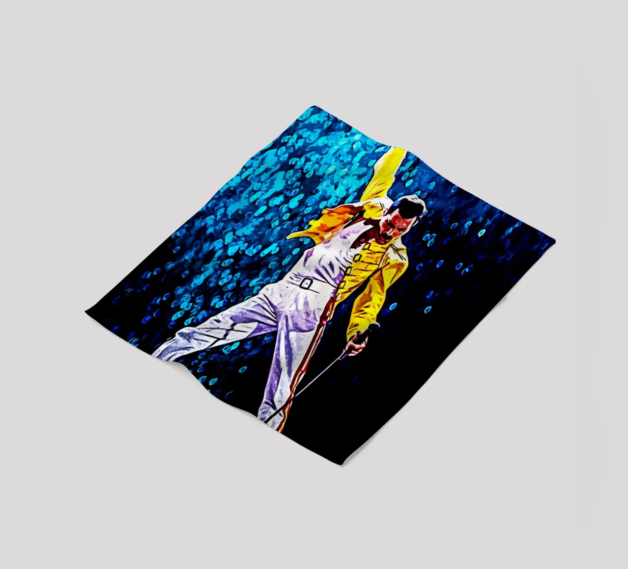 Freddie Mercury 5 Art fleece blanket by music soul