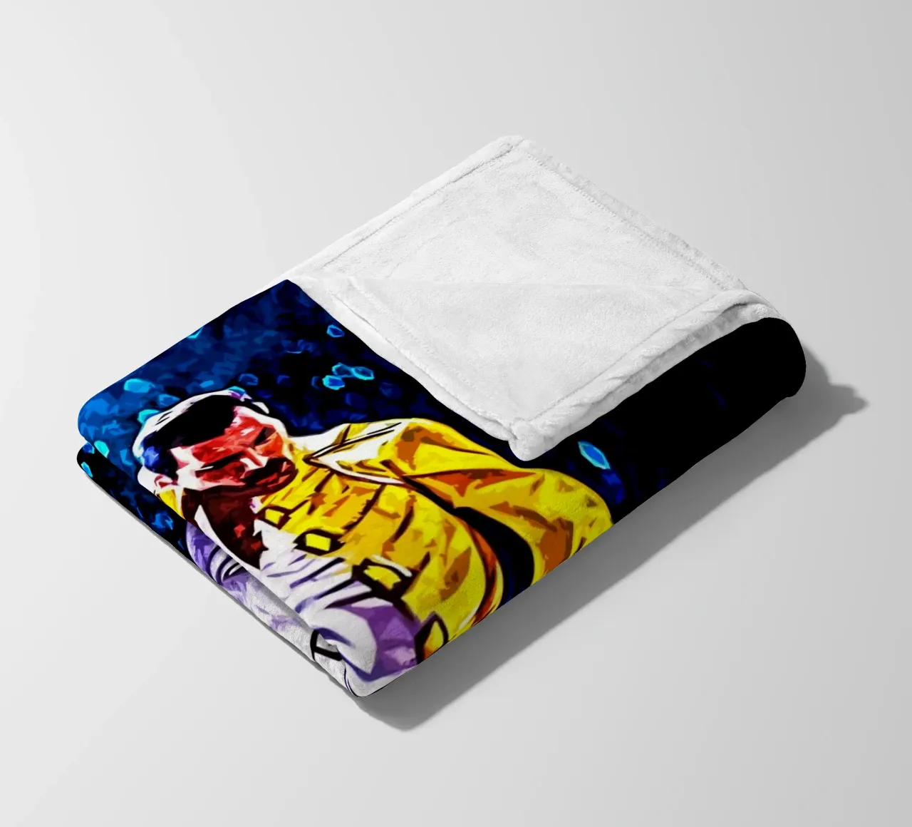 Freddie Mercury 5 Art fleece blanket by music soul