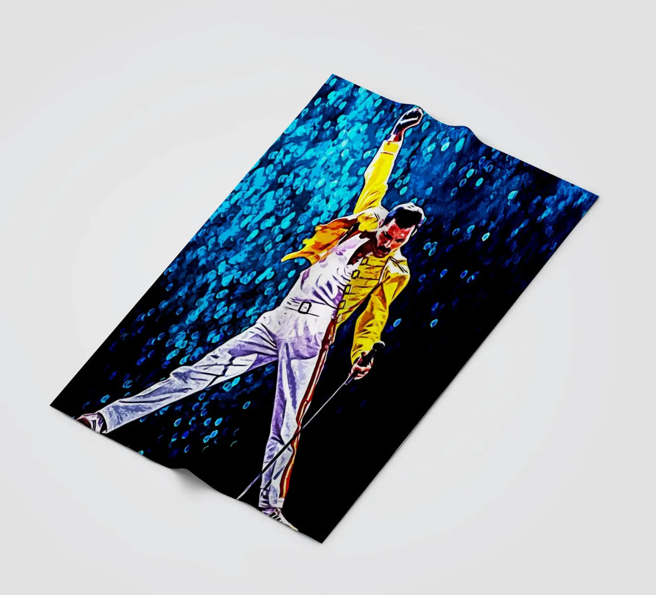 Freddie Mercury 5 Art fleece blanket by music soul