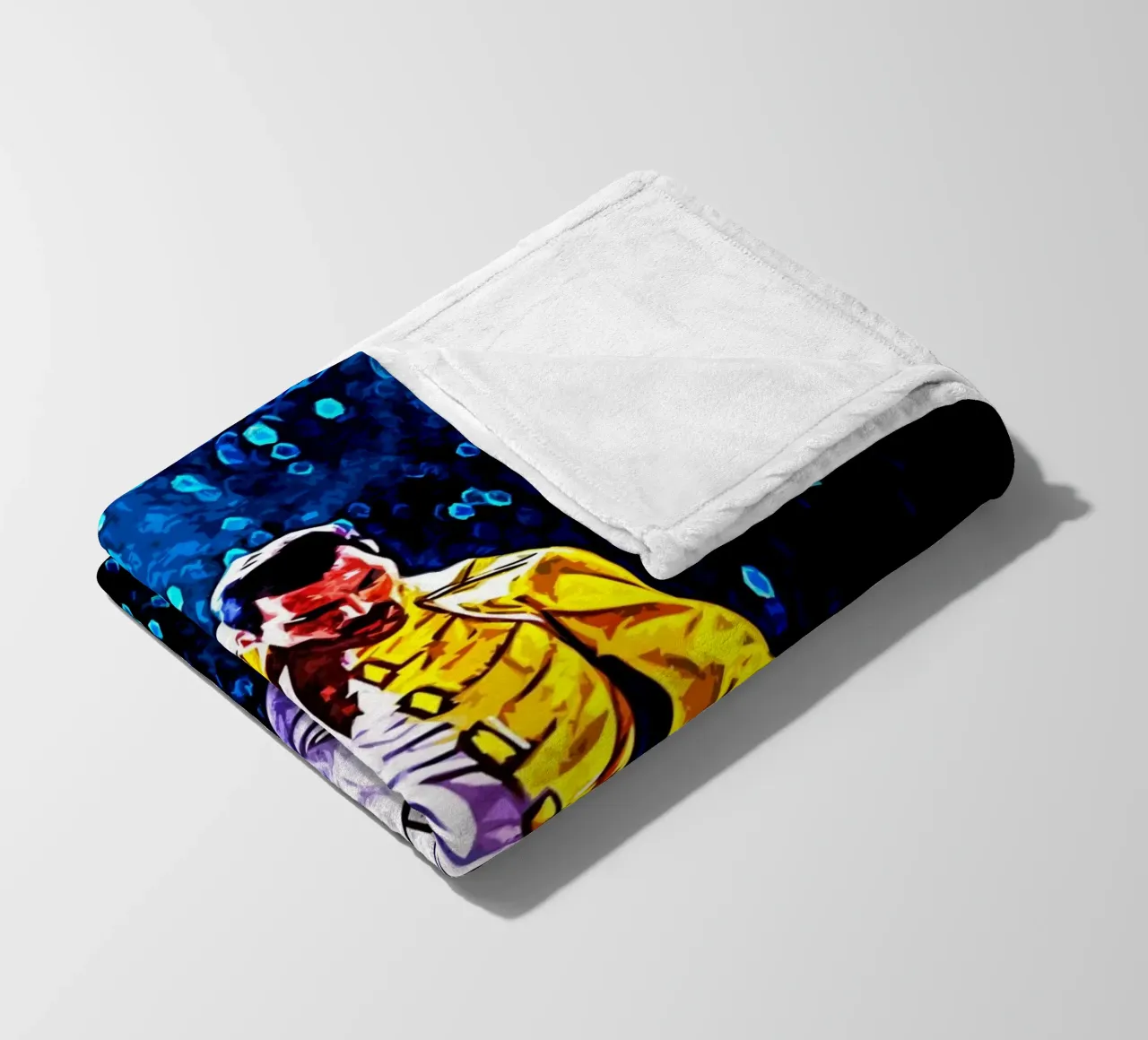 Freddie Mercury 5 Art fleece blanket by music soul